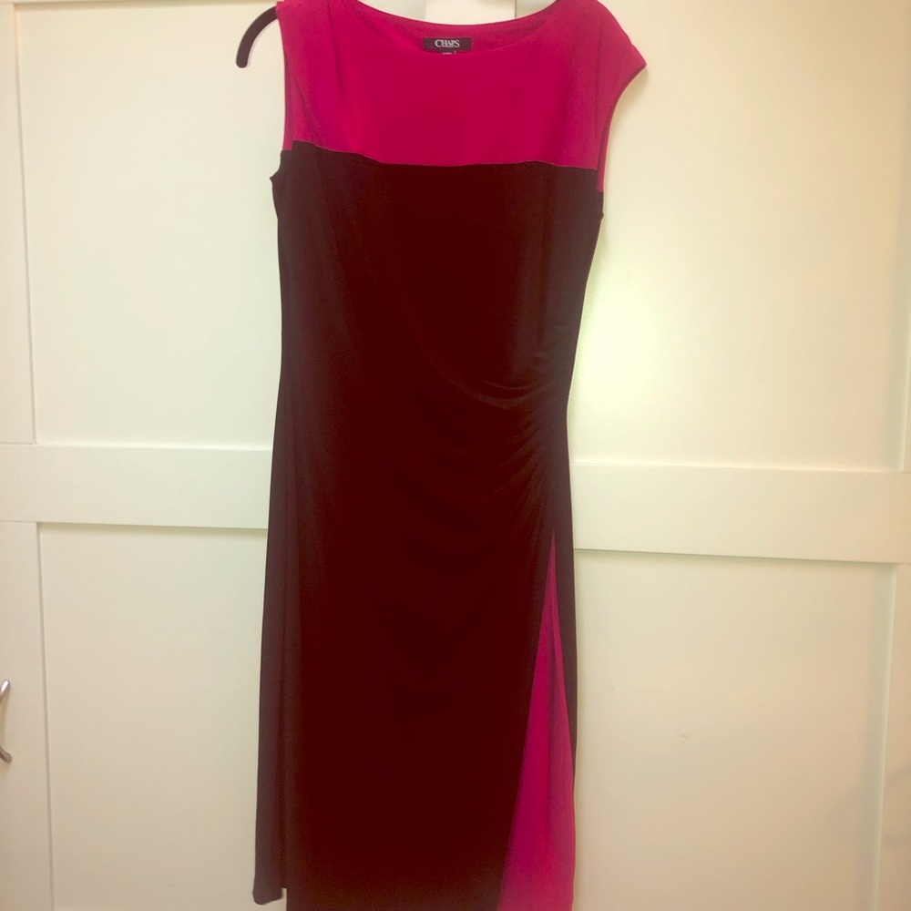 Flattering Color Block dress with ruching